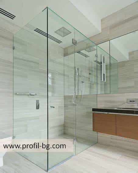 Glass shower cabin and glass shower enclosure 8