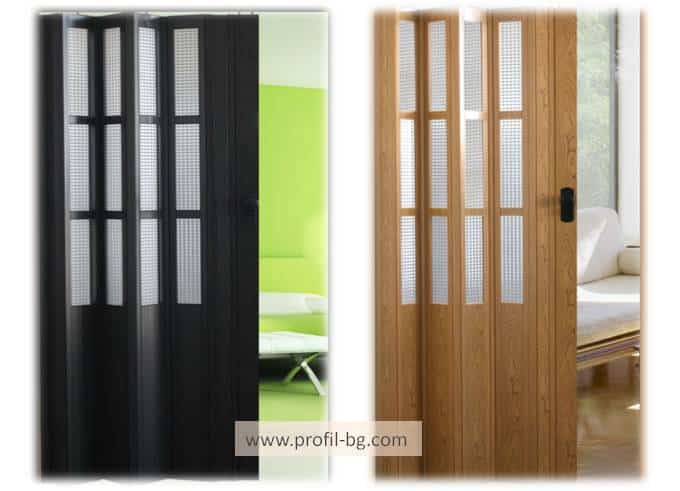 accordion folding pvc door Harmonica folding doors - PVC 3