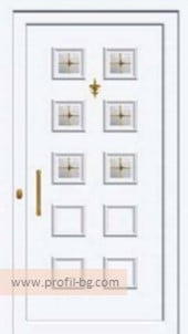 Front doors with decorative thermo panel 28