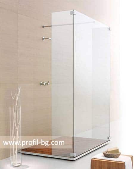 Glass shower cabin and glass shower enclosure 55