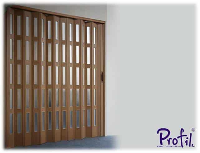 Harmonica folding doors - PVC 1