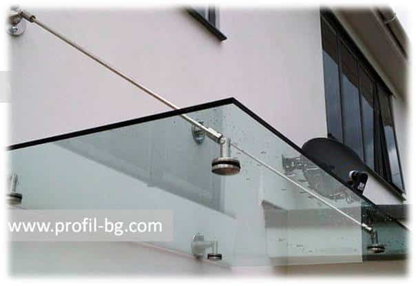 Glass visor spider system Profil Group 3 Visor and canopy 4