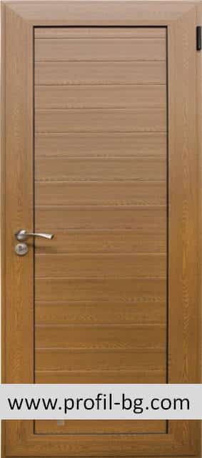 aluminium door in wood decor Aluminium doors 5