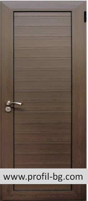 aluminium door in wood decor Aluminium doors 6