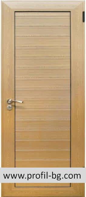aluminium door in wood decor Aluminium doors 4