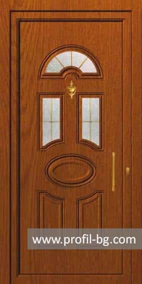 Front doors with decorative thermo panel 5