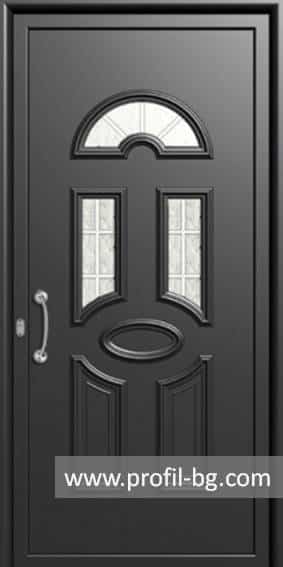 Front doors with decorative thermo panel 9