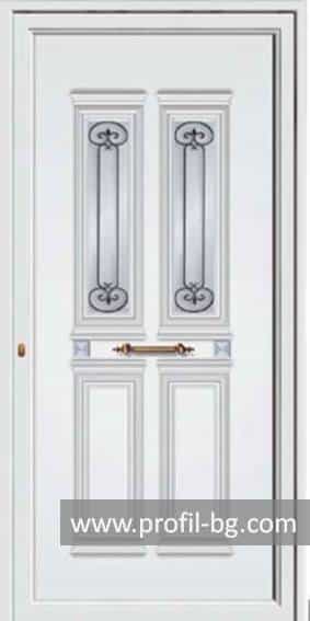 Front doors with decorative thermo panel 4