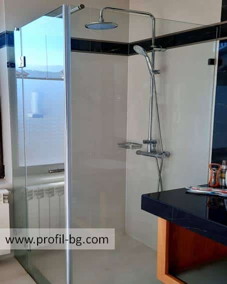 Glass shower cabin and glass shower enclosure 75