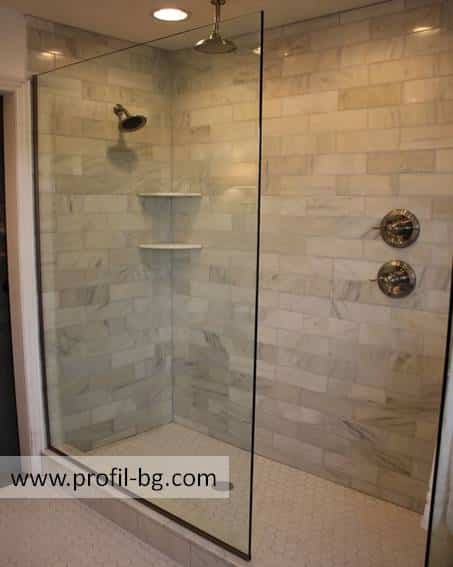 Glass shower cabin and glass shower enclosure 78