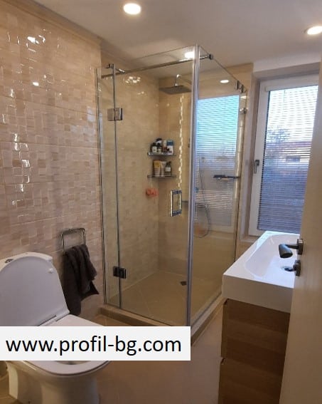 Glass shower cabin and glass shower enclosure 79