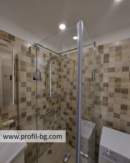 Glass shower cabin and glass shower enclosure 72