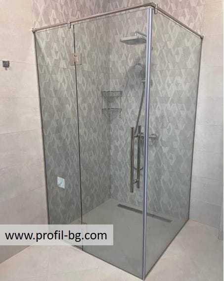 Glass shower cabin and glass shower enclosure 86